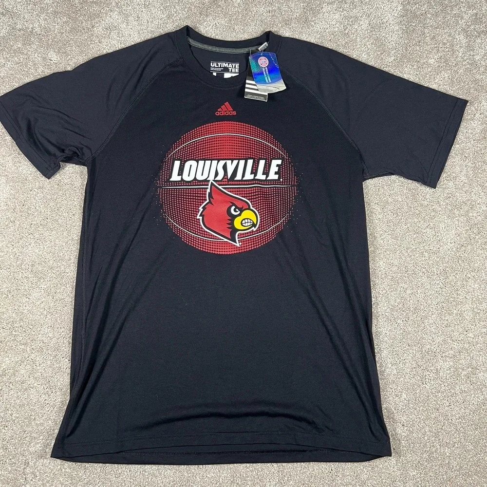 Adidas Mens Large Black Louisville Cardinals NCAA 